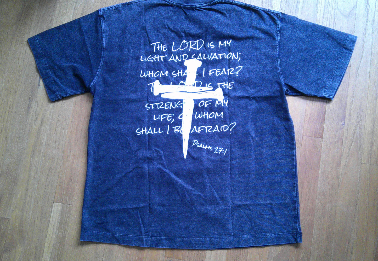 "Who Shall I Be Afraid" heavyweight tee