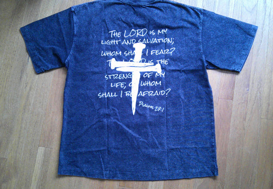 "Who Shall I Be Afraid" heavyweight tee