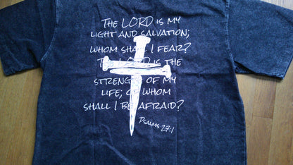 "Who Shall I Be Afraid" heavyweight tee